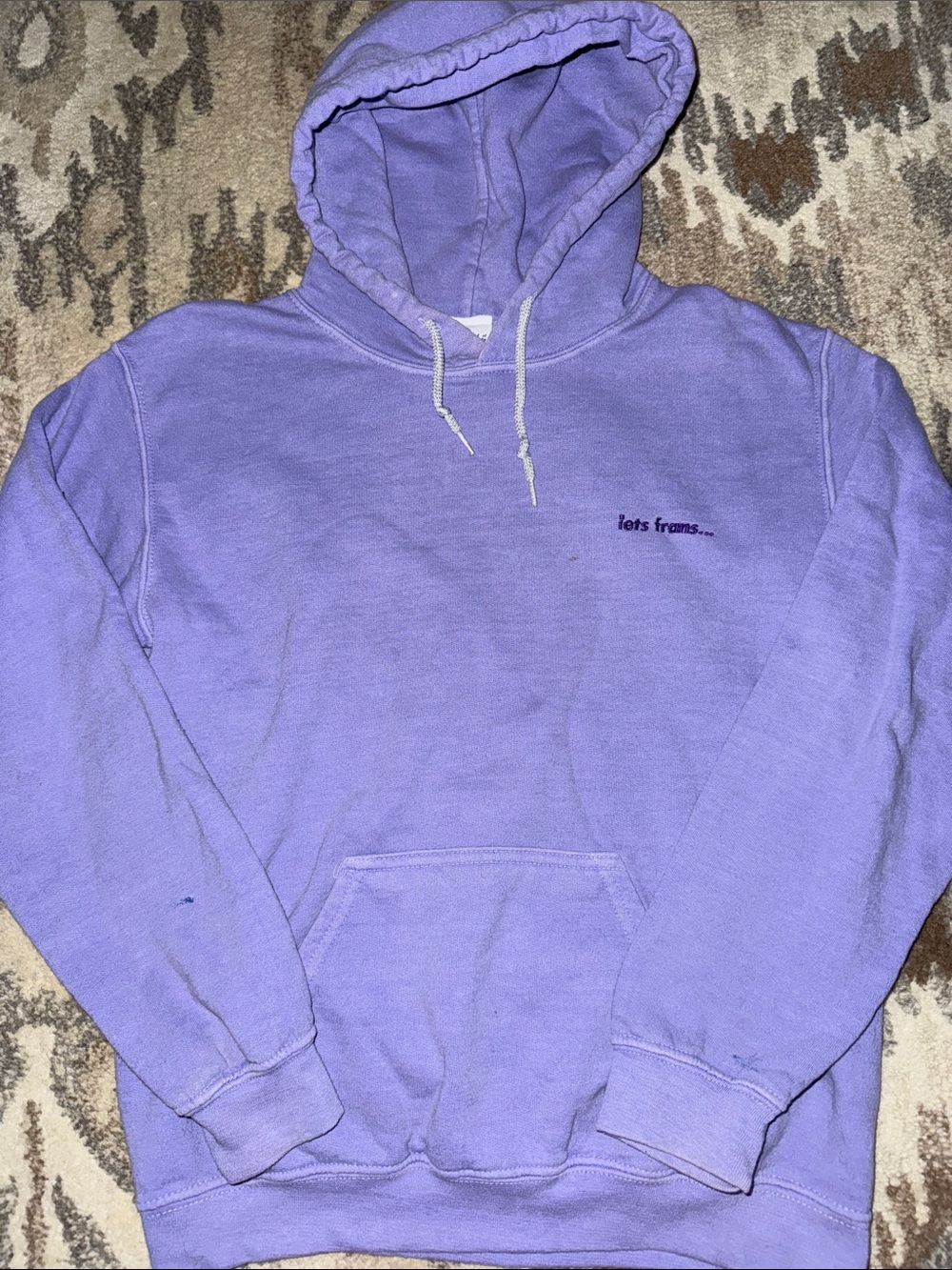 Purple iets Frans Pullover Hoodie XS